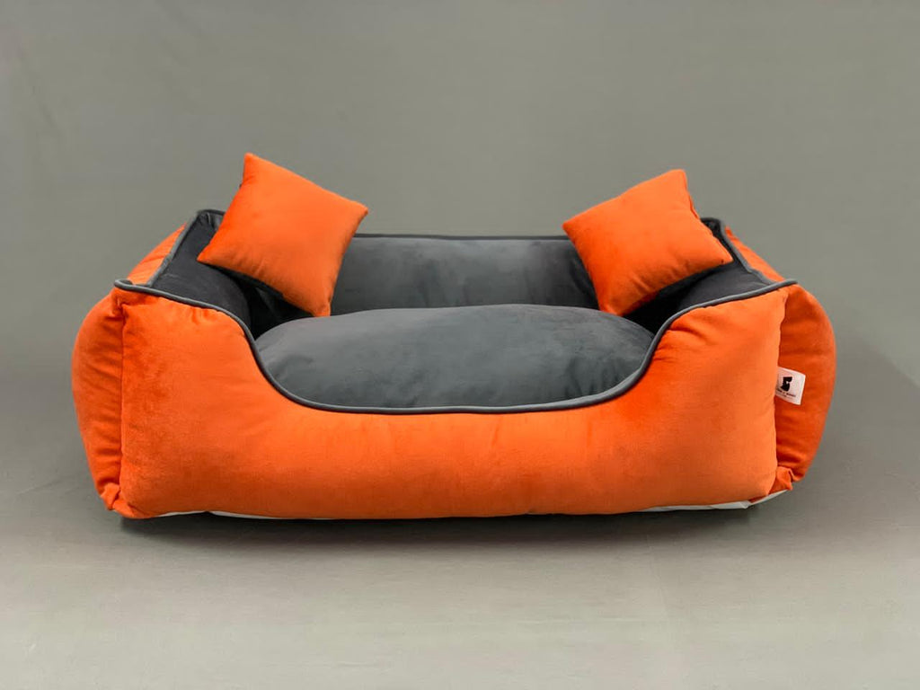 BNB Belgium Coral and Ash Dog Bed - Bark N' Bones By Bella