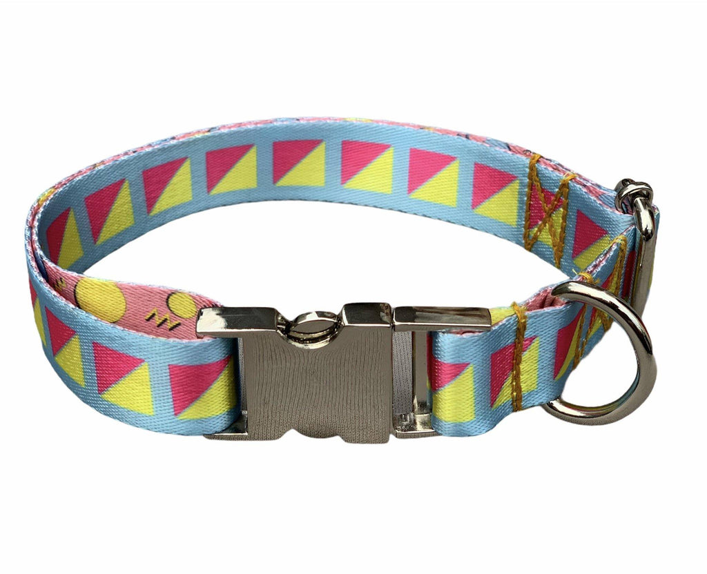Geometric Patterned Collar & Leash Set - Bark N' Bones By Bella