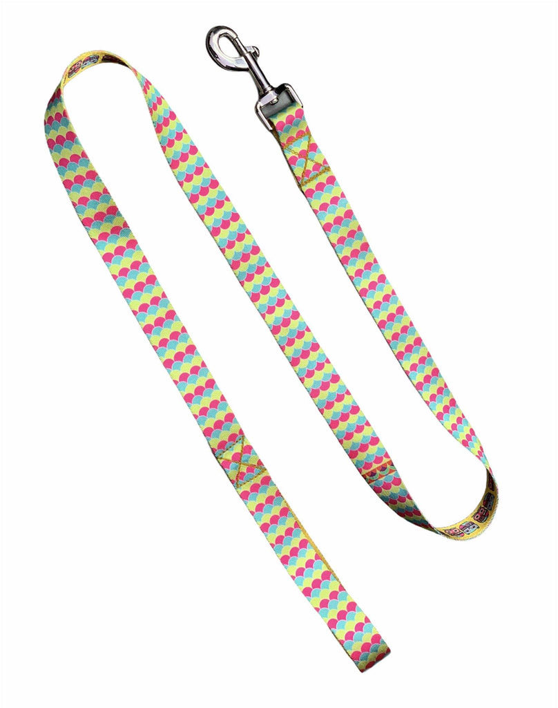Pop Fins Patterned Collar & Leash Set - Bark N' Bones By Bella